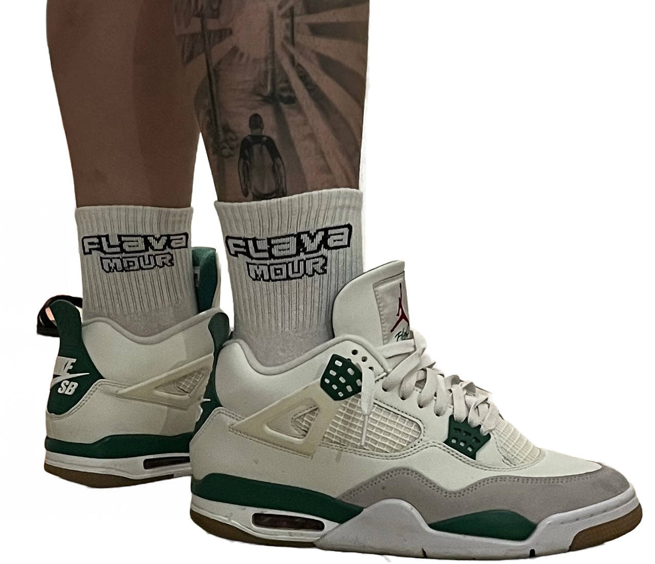 Flava Crew Sock Outline