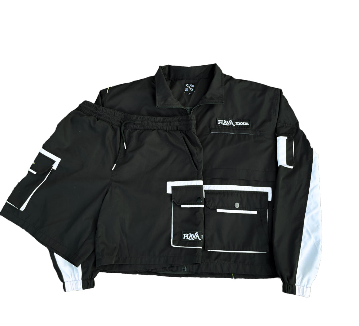 Salt & Pepper Windbreaker Set